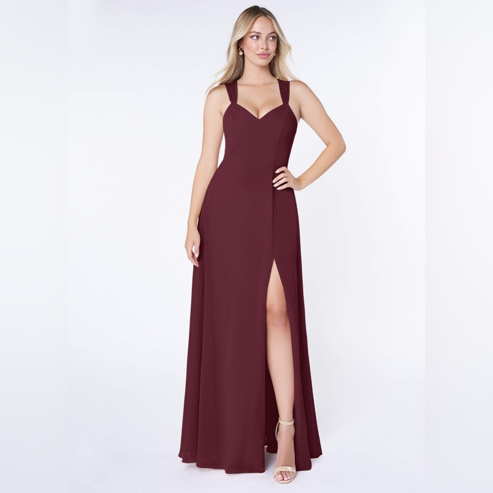 Azazie Jane in Cabernet size 8 bridesmaid prom dress
